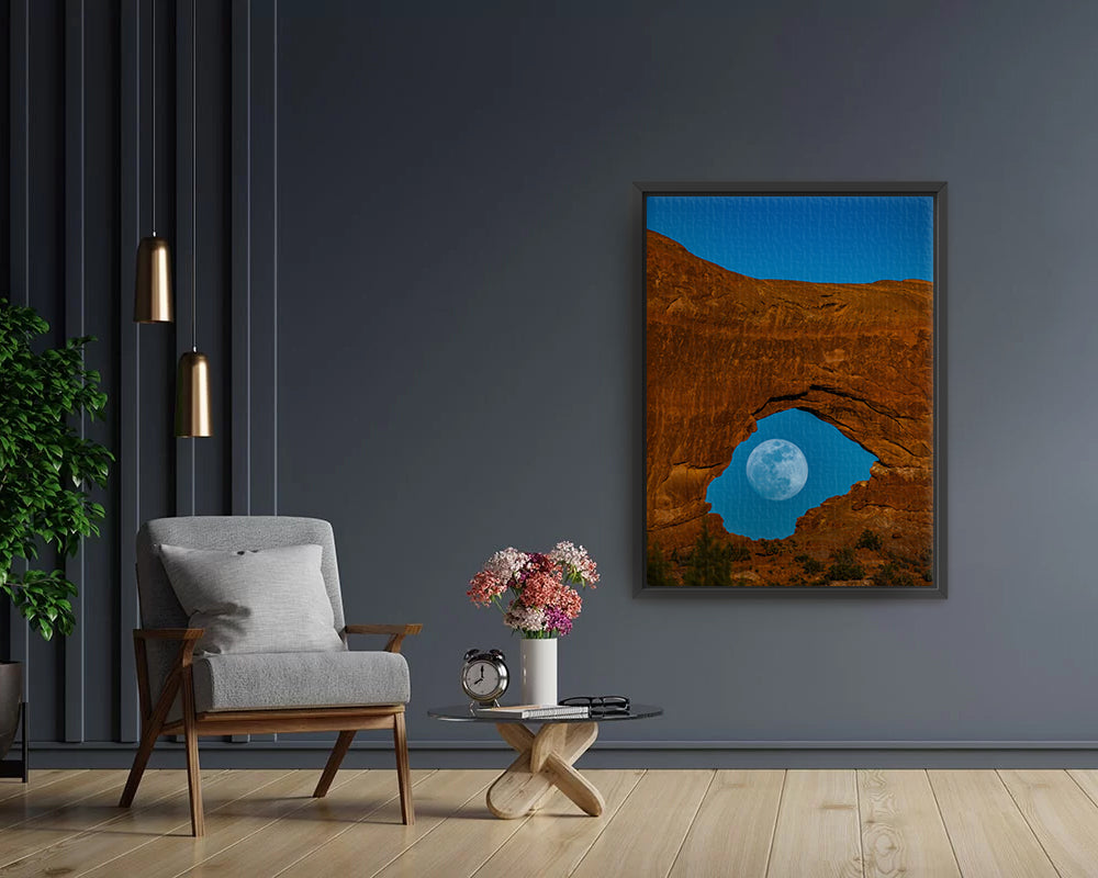 Arch and Moon - Canvas Print