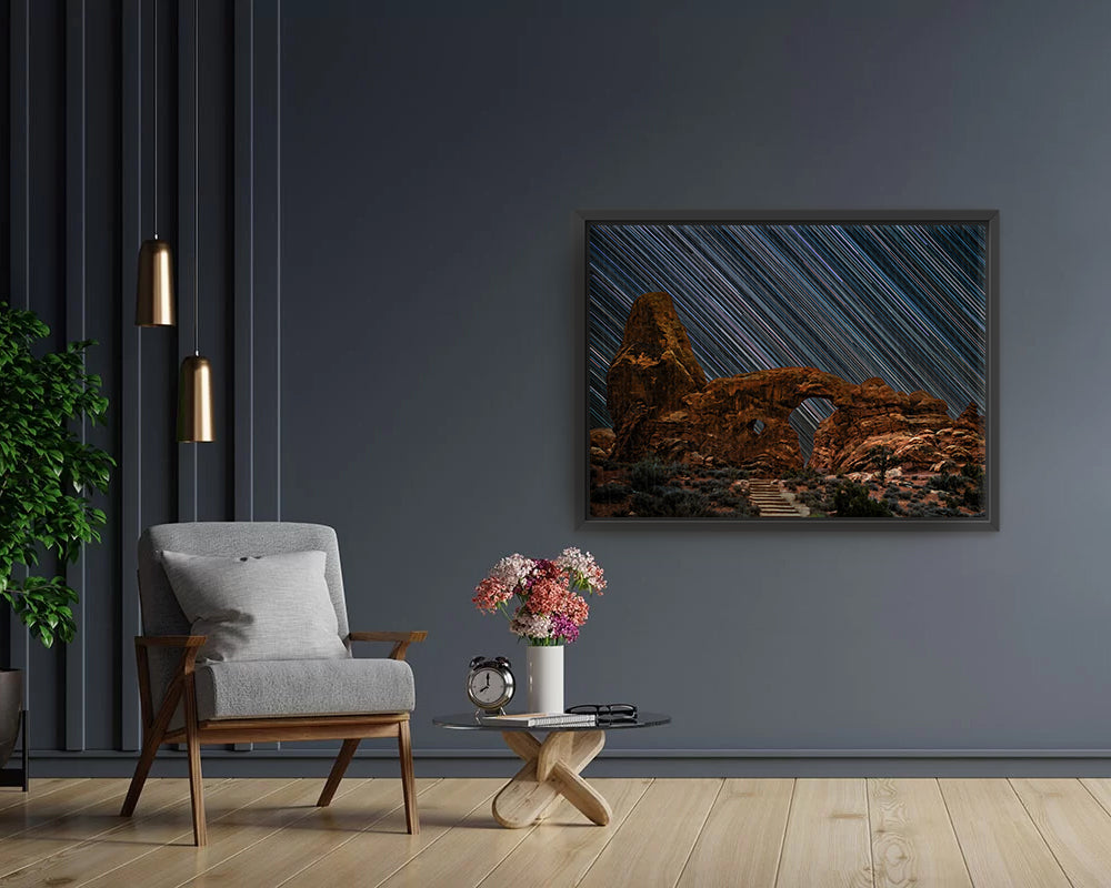 Turret Arch Star Trails - Canvas Print