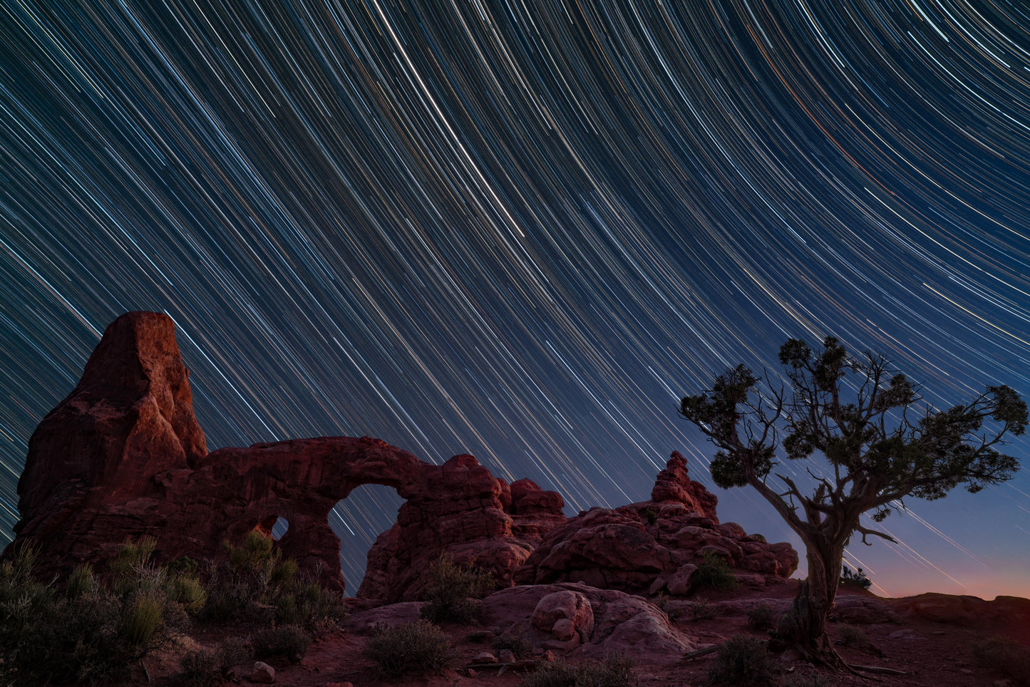 Turret Arch Star Trails