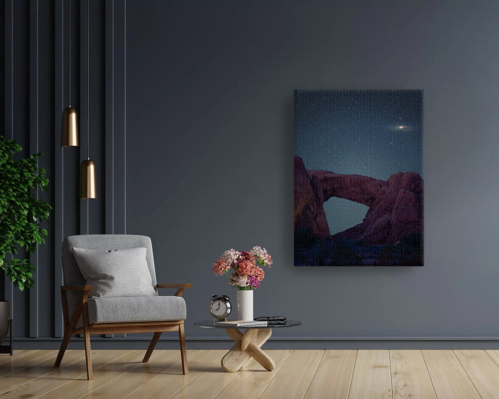 Andromeda Over The Windows - Canvas Print