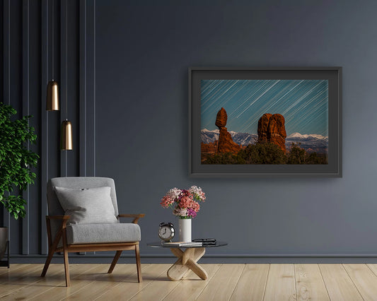 Balance Rock Star Trails - Fine Art Print