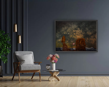 Winter Balance Rock - Fine Art Print