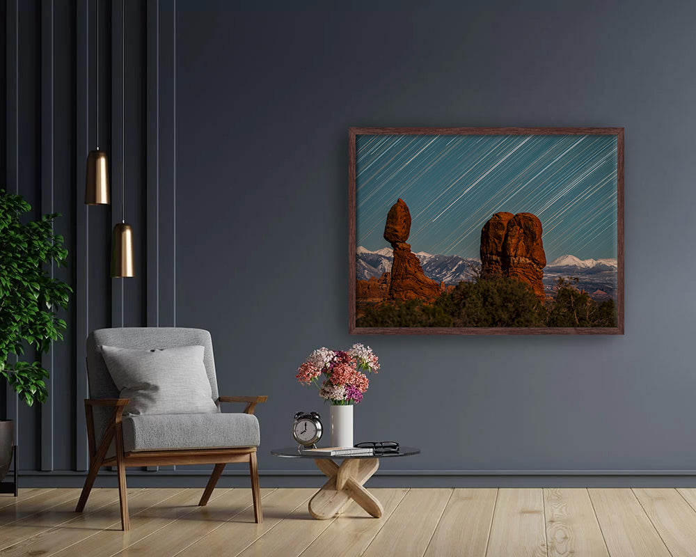 Balance Rock Star Trails - Fine Art Print