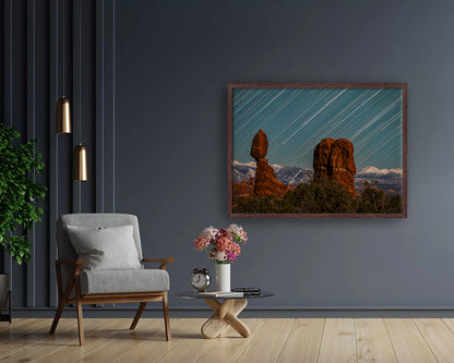 Balance Rock Star Trails - Fine Art Print