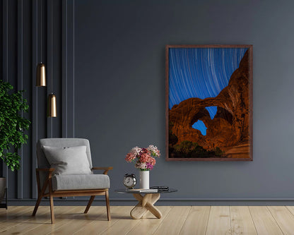 Double Arch Star Trails - Fine Art Print