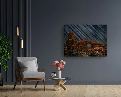 Turret Arch Star Trails - Canvas Print